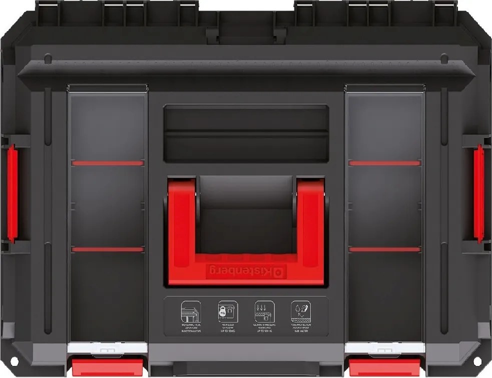 Kistenberg Kufor na náradie X BLOCK LOG čierny 546x380x407