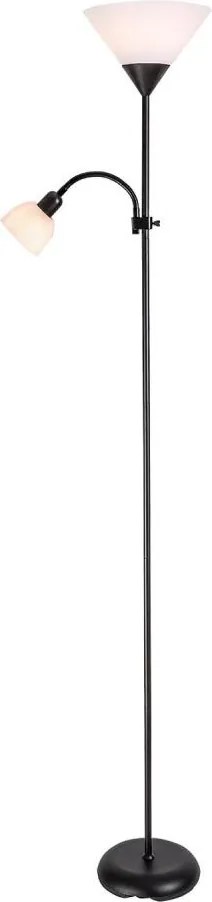 Brilagi - Stojacia lampa ARIANA 1xE27/100W/230V + 1xE14/25W čierna