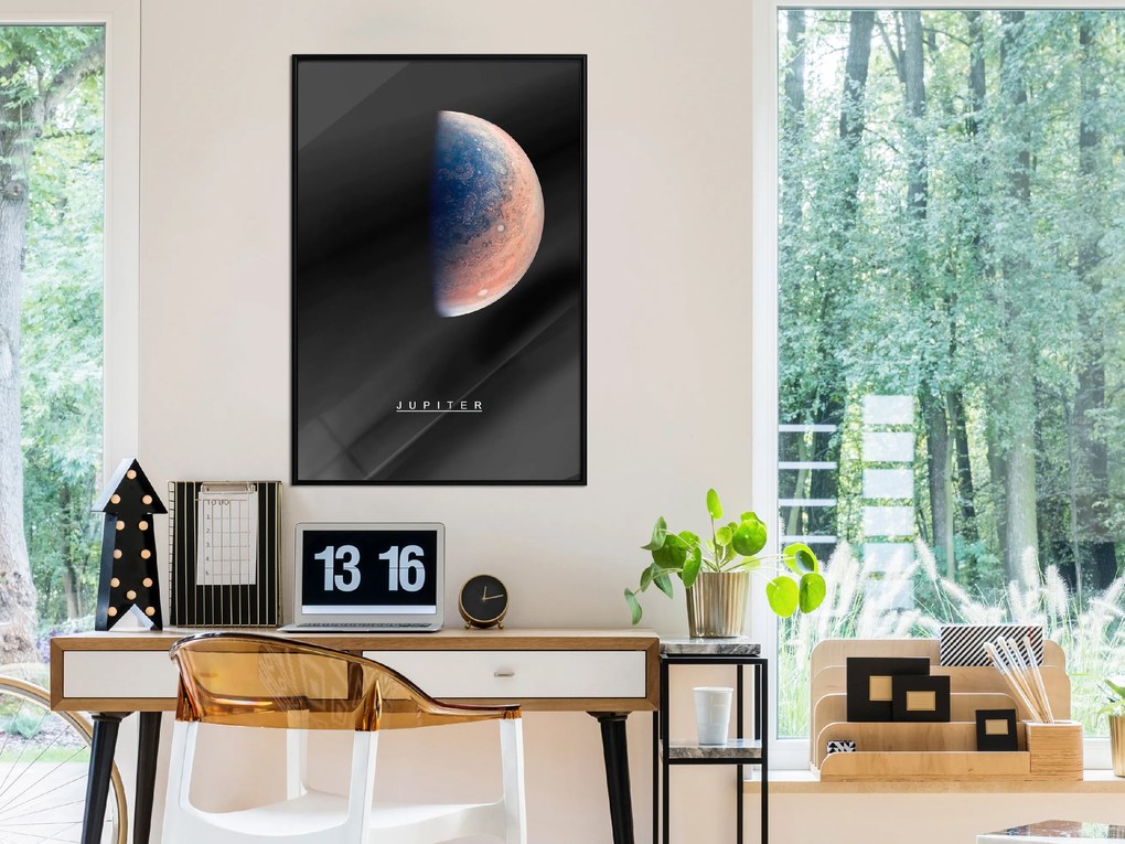 Artgeist Plagát - Jupiter [Poster] Veľkosť: 20x30, Verzia: Čierny rám s passe-partout