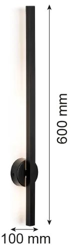 Argon 8052 - LED Nástenné svietidlo ASSE LED/6W/230V čierna