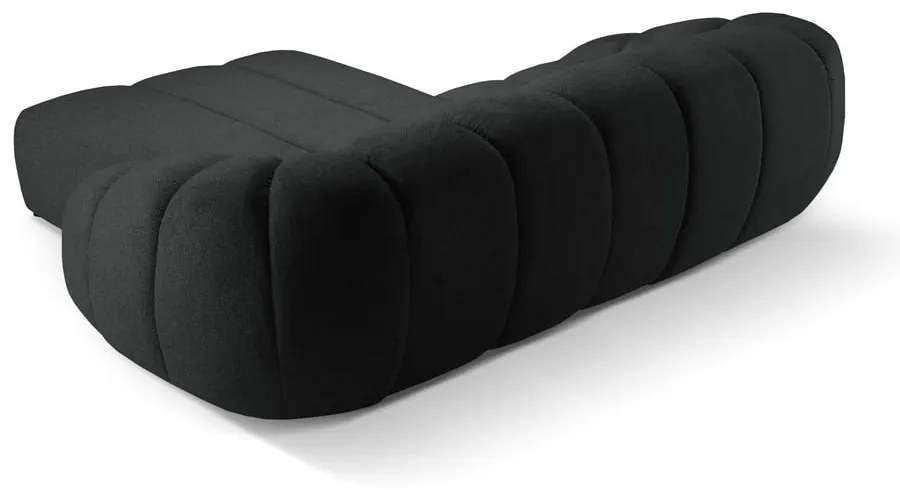 Čierna rohová pohovka (pravý roh) Diana – Micadoni