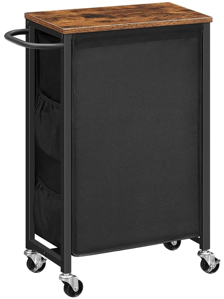 Kôš na bielizeň s kolieskami 40x24x74 cm