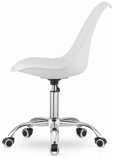 Otočná stolička ALBA – Biela, moderný dizajn a komfort