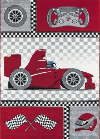 Koberce Breno Kusový koberec KIDS 460 Red, červená, viacfarebná,120 x 170 cm