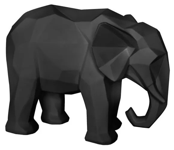 Matne čierna soška PT LIVING Origami Elephant