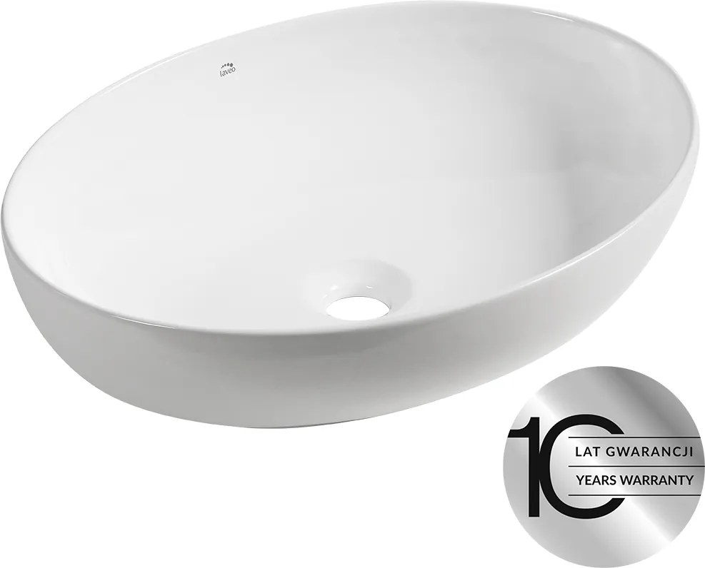 Laveo Umývadlo na dosku Desna 51,5x39,5 cm - VUD_6251, keramika, biele