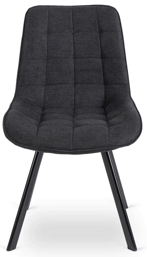 PROXIMA.store - Čalúnená jedálenska stolička RICK 2 FARBA: sivá, MATERIÁL: pletená