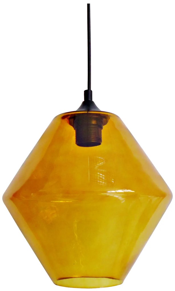 CLX Závesné moderné osvetlenie OMERO, 1xE27, 60W, oranžové