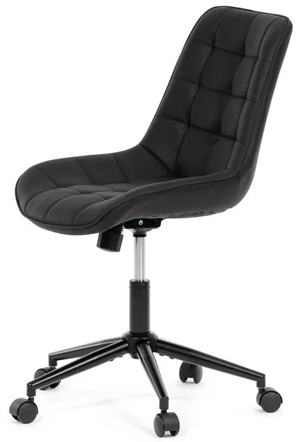 Autronic BONTEC Pracovná stolička, výškovo nastaviteľná, čierna látka, KA-V3120 BK3 Farba: Čierna