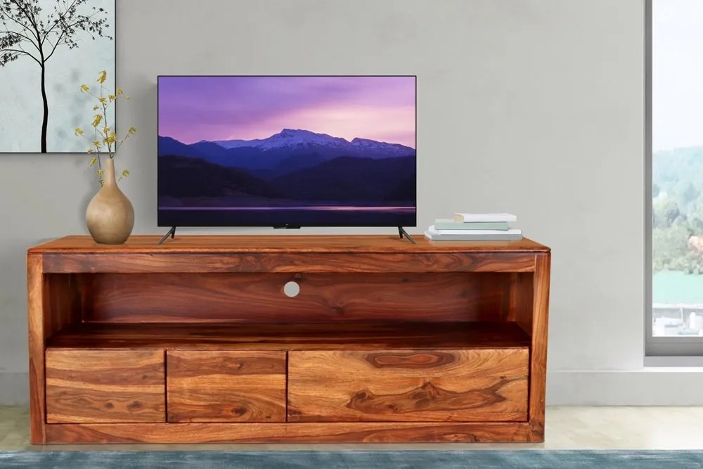 furniture-nabytek.cz - Masiv tv stolek z dřeva palisandr 140x60x45