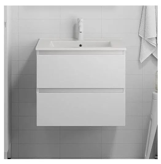 Kúpeľňová skrinka s umývadlom KENWOOD 61 cm, dub