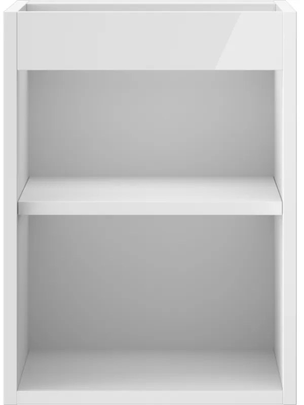 Mexen Box-A, závesná skrinka 35 cm, biela lesklá, 91AX1-0350-470-1-00