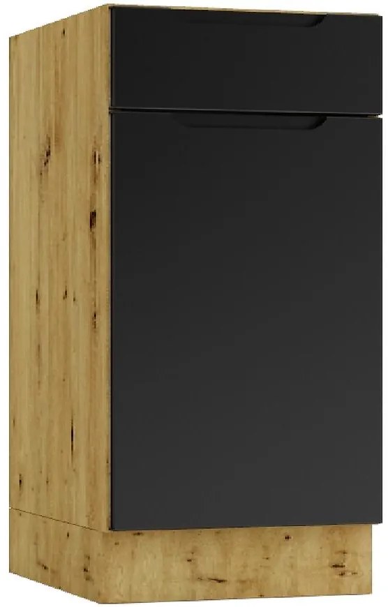 Kuchynská skrinka Isabel D40S/1 P/L čierna/artisan