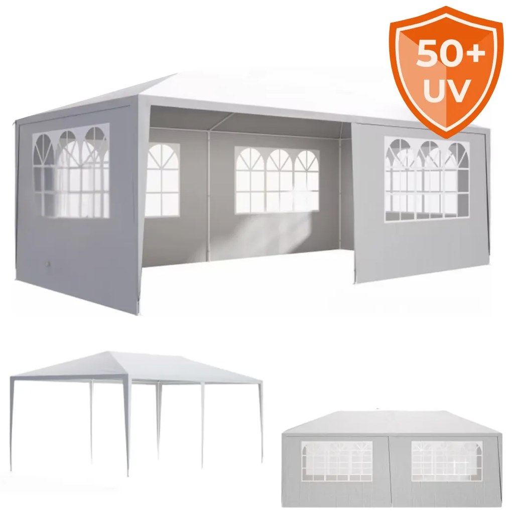 Párty stan NEAPOL, 3x6m, biela Jurhan