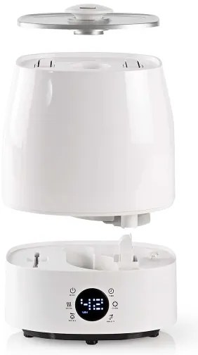Nedis HUMI120CWT - Zvlhčovač vzduchu s LED displejom 5,5 l 110W/230V