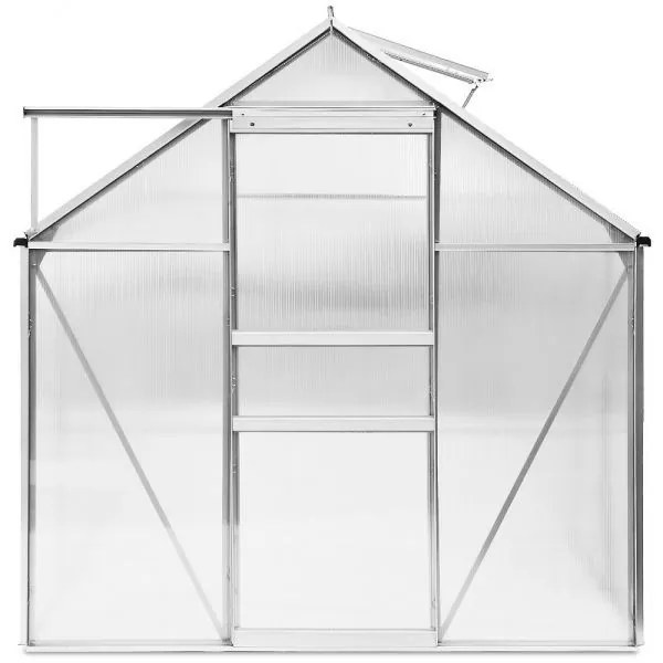 InternetovaZahrada - Záhradný skleník - 190 x 195 x 195 - plocha 3,7 m² - objem 5,85 m³ + základňa