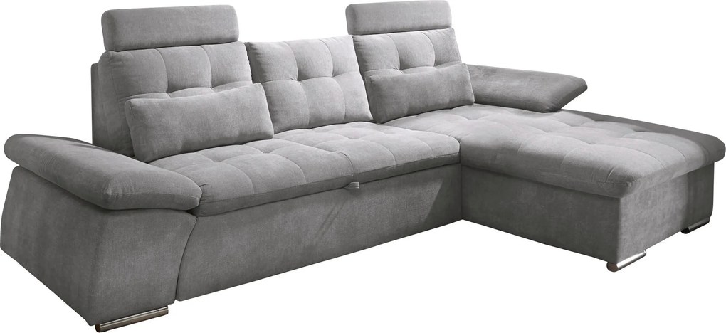 XXXLutz ROHOVÁ SEDAČKA, textil, kompozitné drevo, sivá MID.YOU - Sedačky - 002220026405