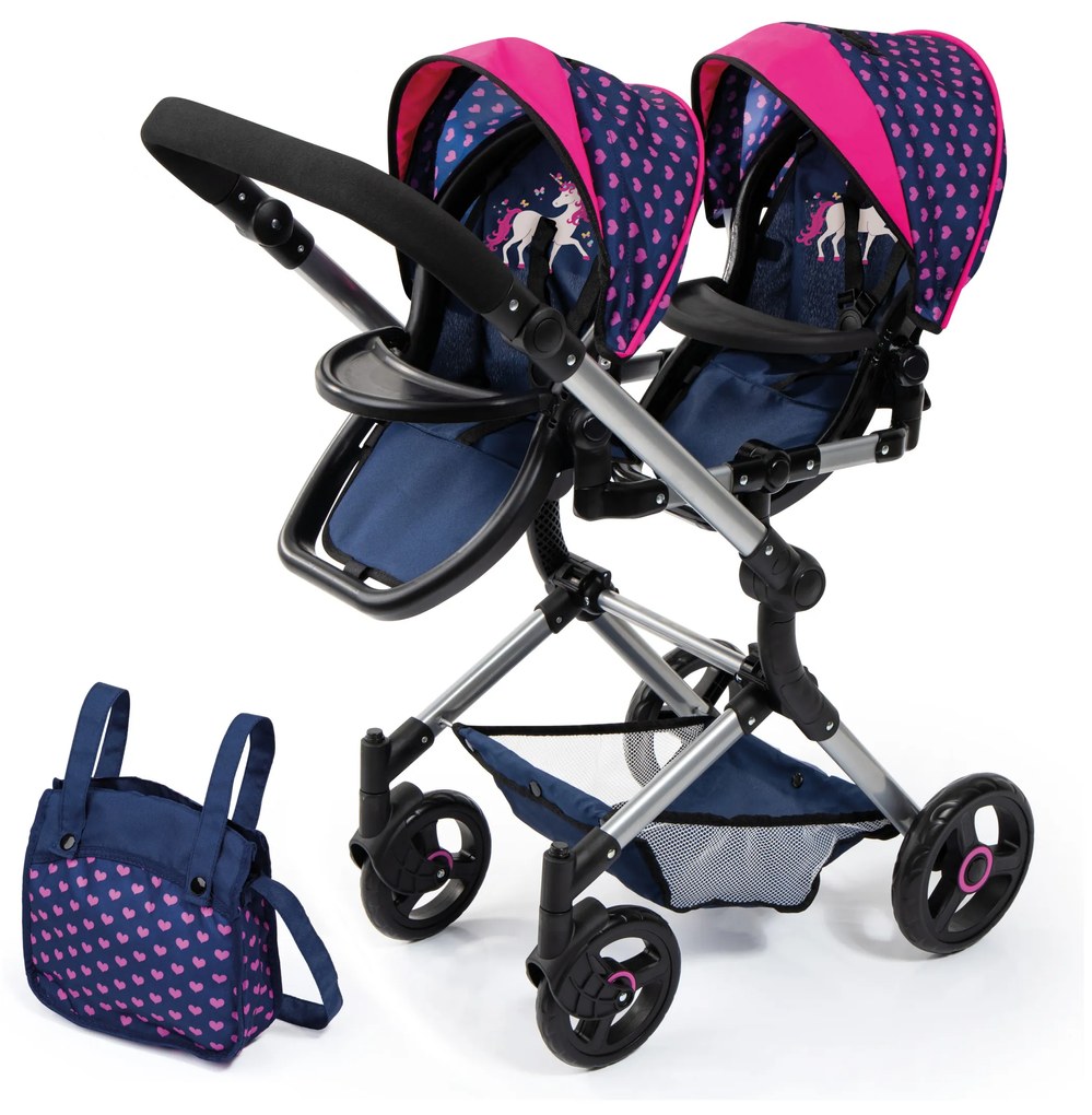 Bayer Design Kočík pre bábiky Twin Neo (jednorožec)  (100317609)