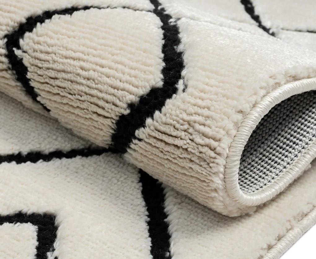 Kusový koberec Moroccan Dream weiß, 200x290, čiernobiela, obývacia izba, My Flair