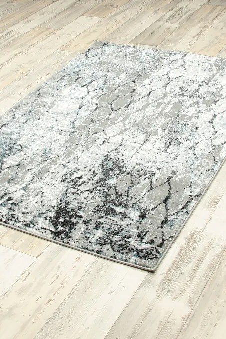 Koberec HOME NP135A GREY / BLUE HERMES