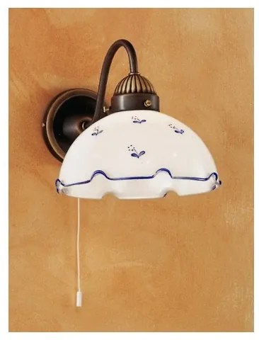 Kolarz 731.61.17 - Nástenné svietidlo NONNA 1xE27/75W/230V modrá