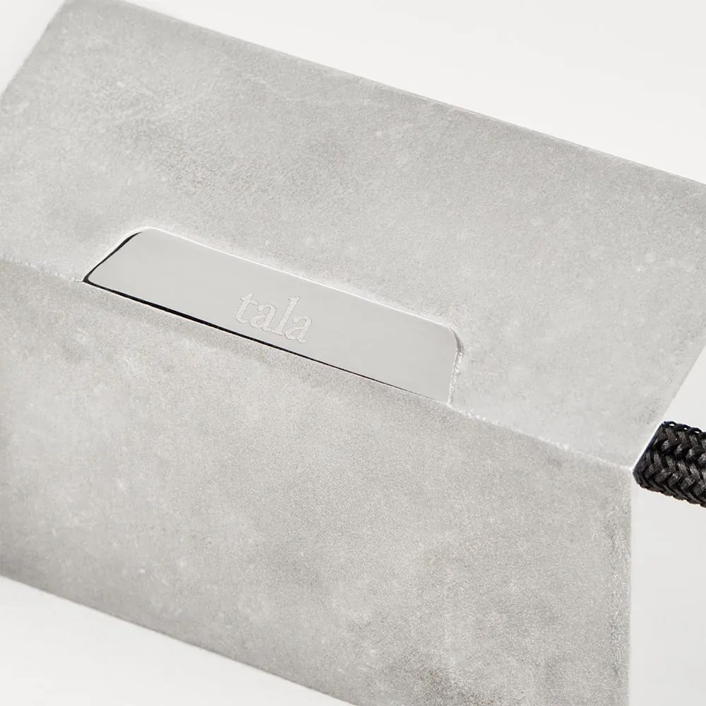 Sivé stmievateľné závesné svietidlo ø 6 cm Basalt – tala