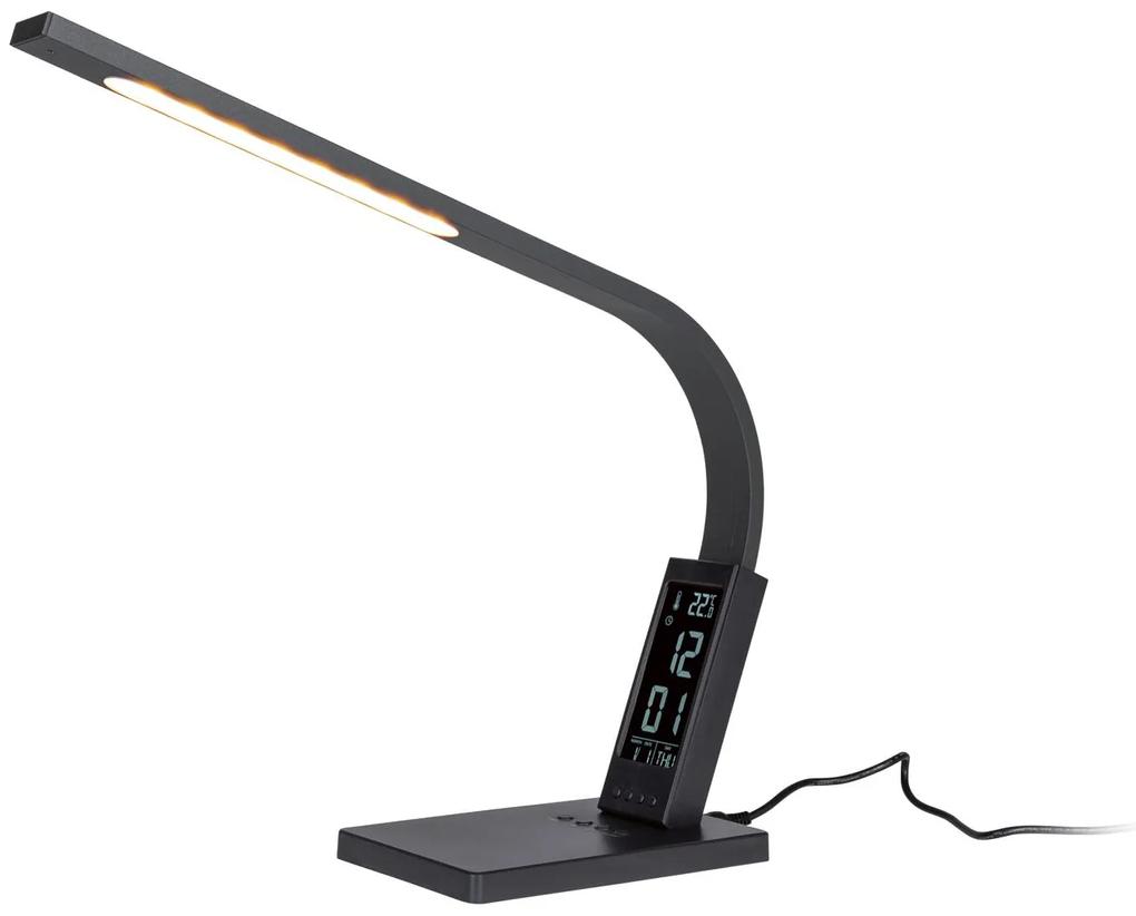 LIVARNOLUX® LED stmievateľná stolná lampa (s hodinami) (100315181) | BIANO