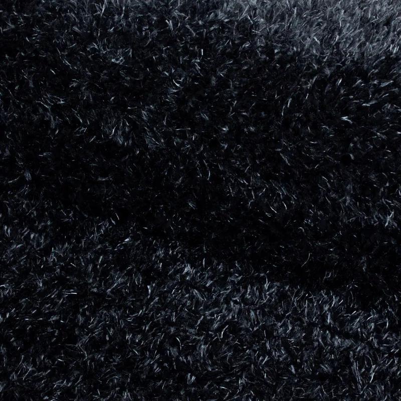 Ayyildiz koberce AKCIA: 80x80 (průměr) kruh cm Kusový koberec Brilliant Shaggy 4200 Black kruh - 80x80 (priemer) kruh cm