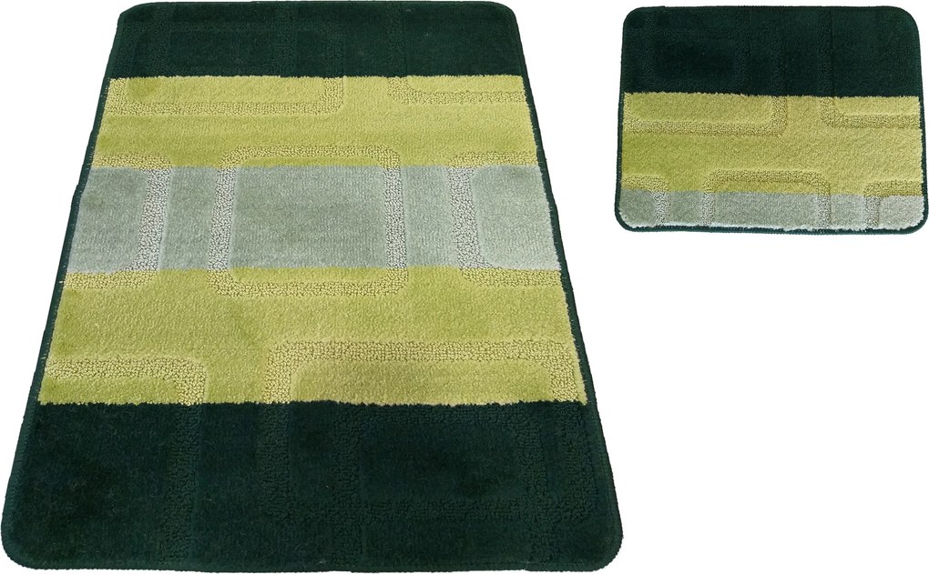 DY Kúpeľňová sada koberčekov Montana 04N - zelená