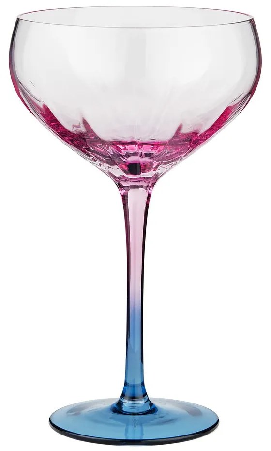 DIVINE Pohár na koktaily 380 ml - modrá/rôžová