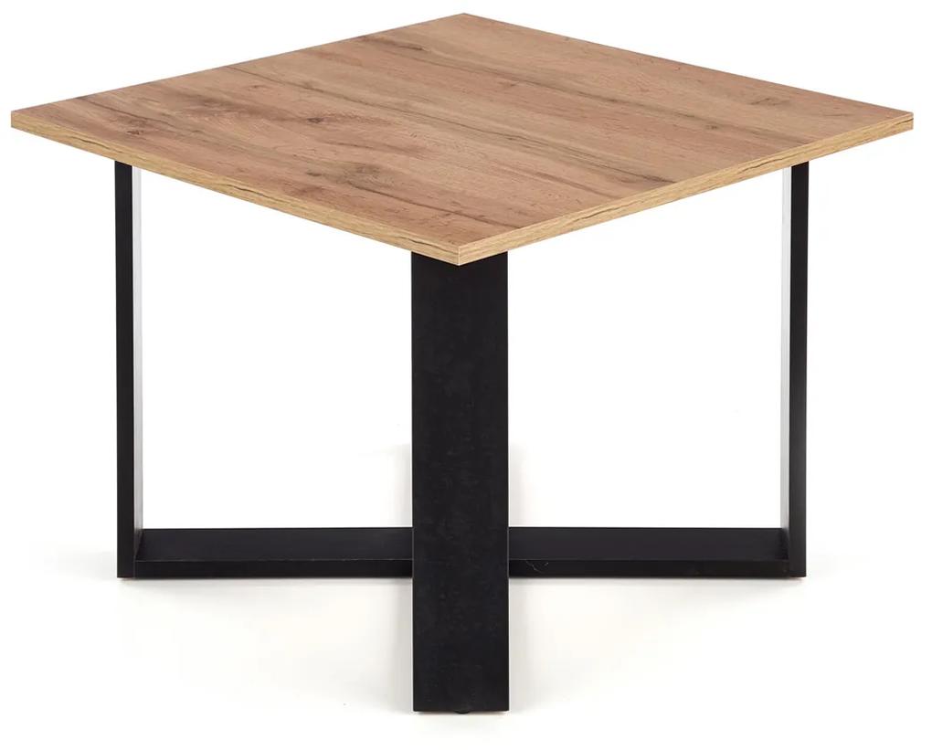 Konferenčný stolík Cross - dub wotan / čierna