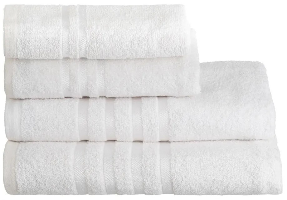 Biela froté bavlnená osuška 70x140 cm Simple – Casa Selección