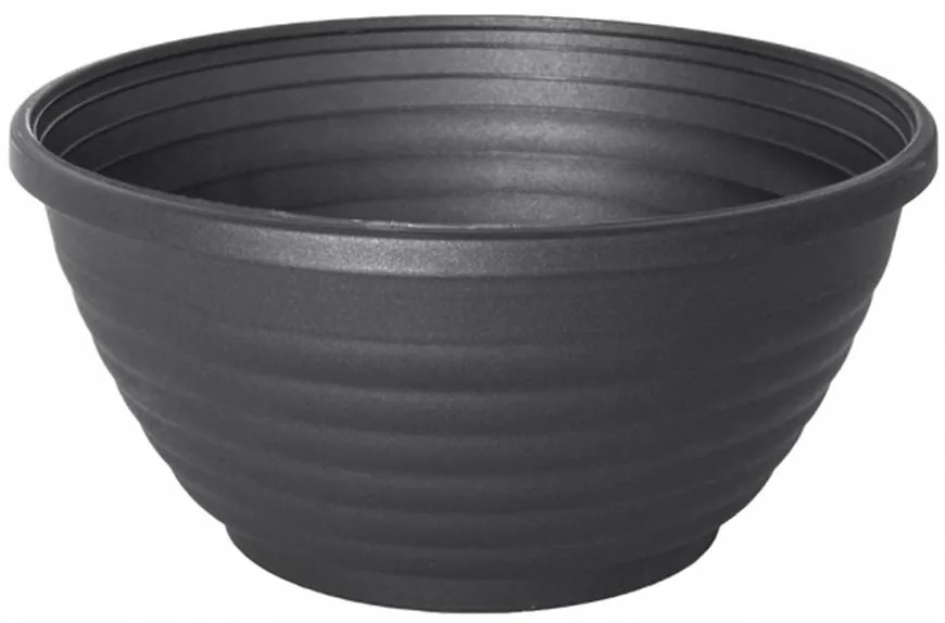 Žardinka Gloria plastová antracitová 22x10cm