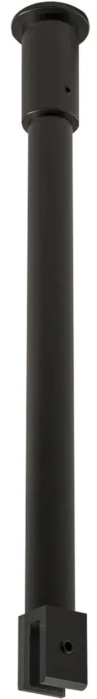 CERANO - Sprchová vzpera guľatá - vertikálna do stropu - 40 cm - čierna matná, CER-CER-476792