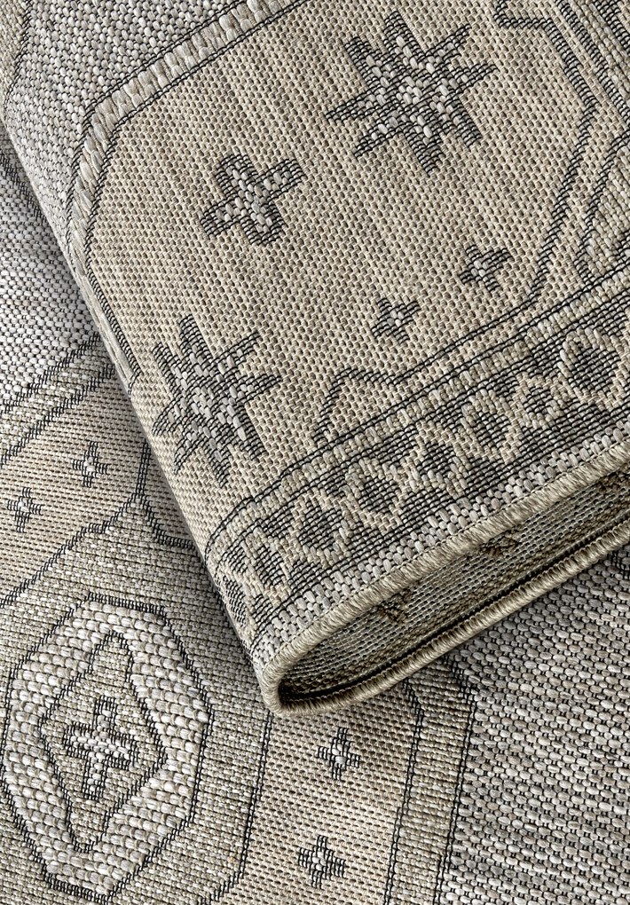 Kusový koberec Villeroy & Boch 106079 Brown – na von aj na doma, 190x290, hnedá, chodba / predsieň, Villeroy & Boch