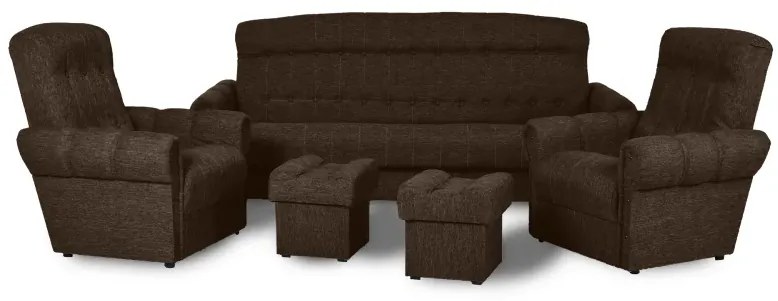 Sedacia súprava Swarz, hnedá (Izolda braz))