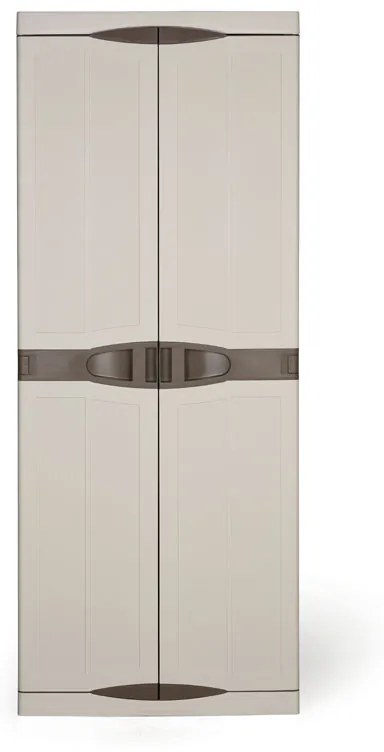 Plastová dielenská skriňa na náradie EVO, upratovacia, 4 police, 700 x 470 x 1780 mm