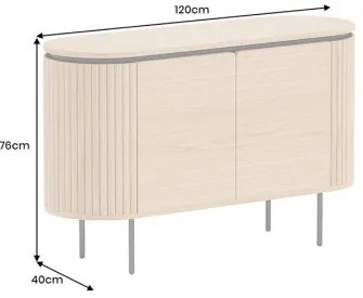 Komoda 47452 Atelier 120cm Natural Dub dyha - Komfort-nábytok