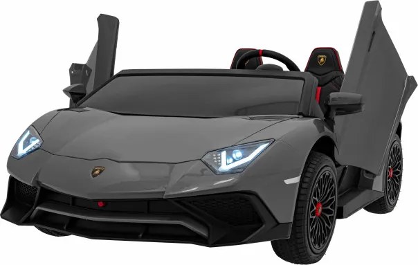 Detské elektrické autíčko Lamborghini Aventador SV 24 V sivé