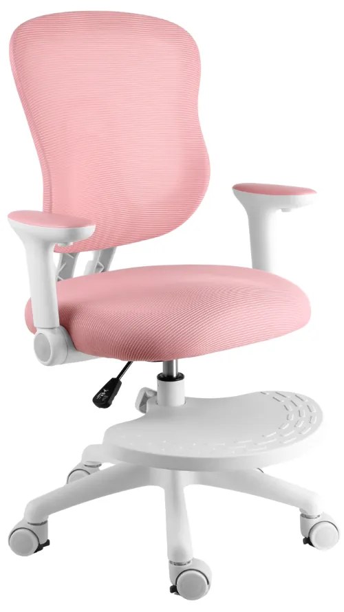 Detská rastúca stolička Neoseat MIKY — látka, ružová