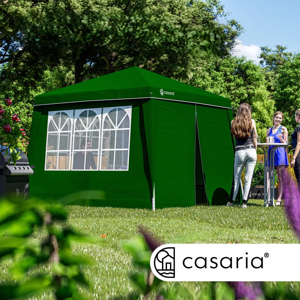 InternetovaZahrada Záhradný altánok Capri 3x3 m - 4 bočné steny - zelená
