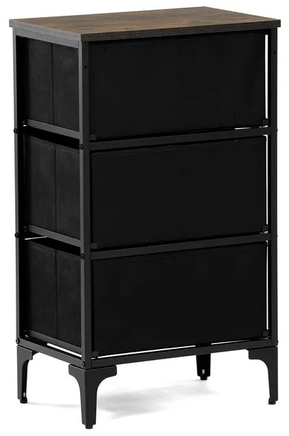 Autronic BONTEC Komoda 45x30x77cm, mdf, viacfarebná, AUK-W2001 BK Farba: Viacfarebná