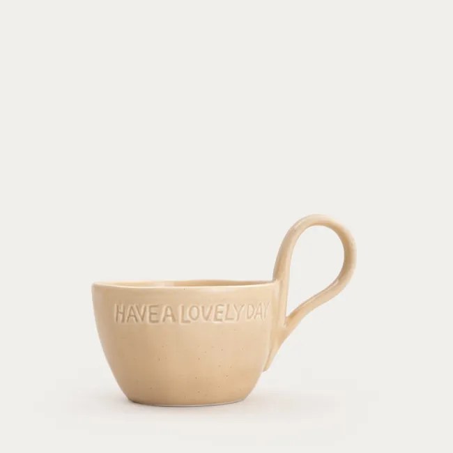 Sada šálok ISERNIA s podšálkami, béžová 778315 200ml (2 ks)