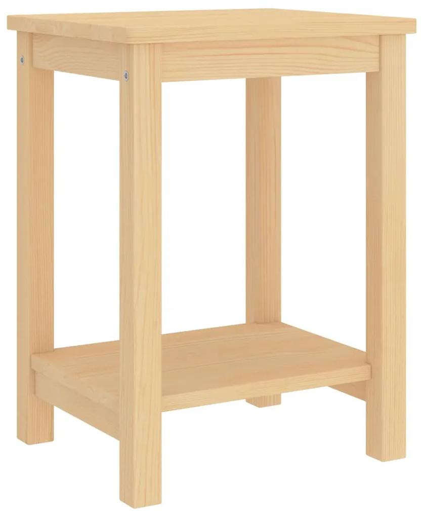vidaXL Nočné stolíky bledé drevo 35x30x47 cm borovicový masív