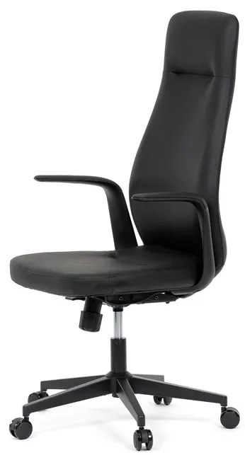 Autronic BONTEC Kancelárske kreslo, hojdací mechanizmus, čierna ekokoža, KA-T8325 BK Farba: Čierna