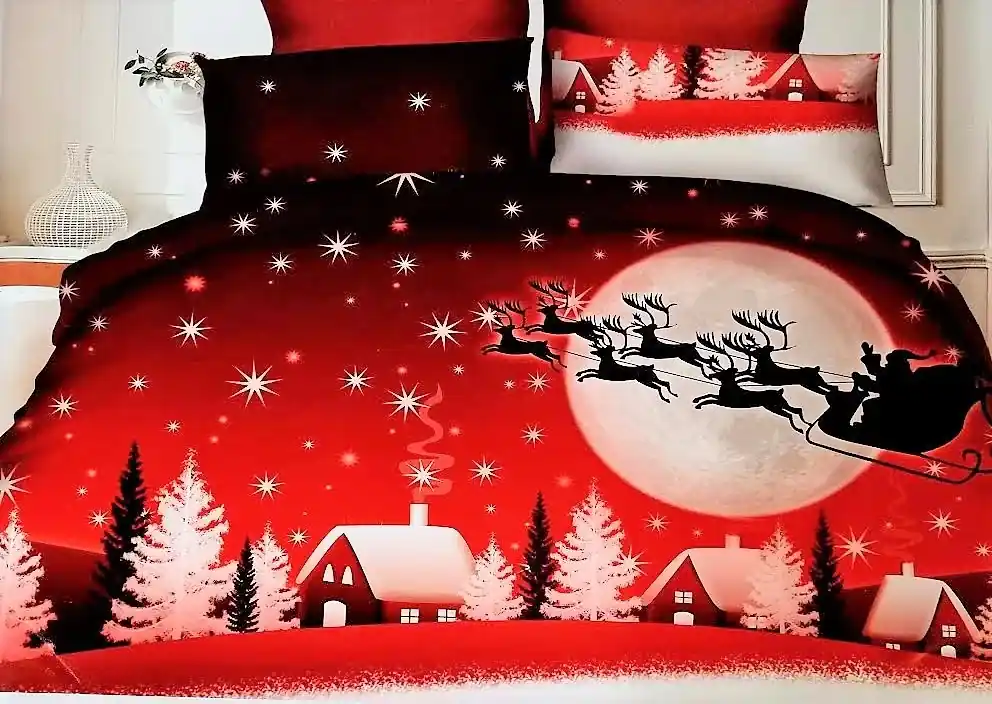 Obliečky Vianočná krajina Bavlna 7-dielna súprava | BIANO
