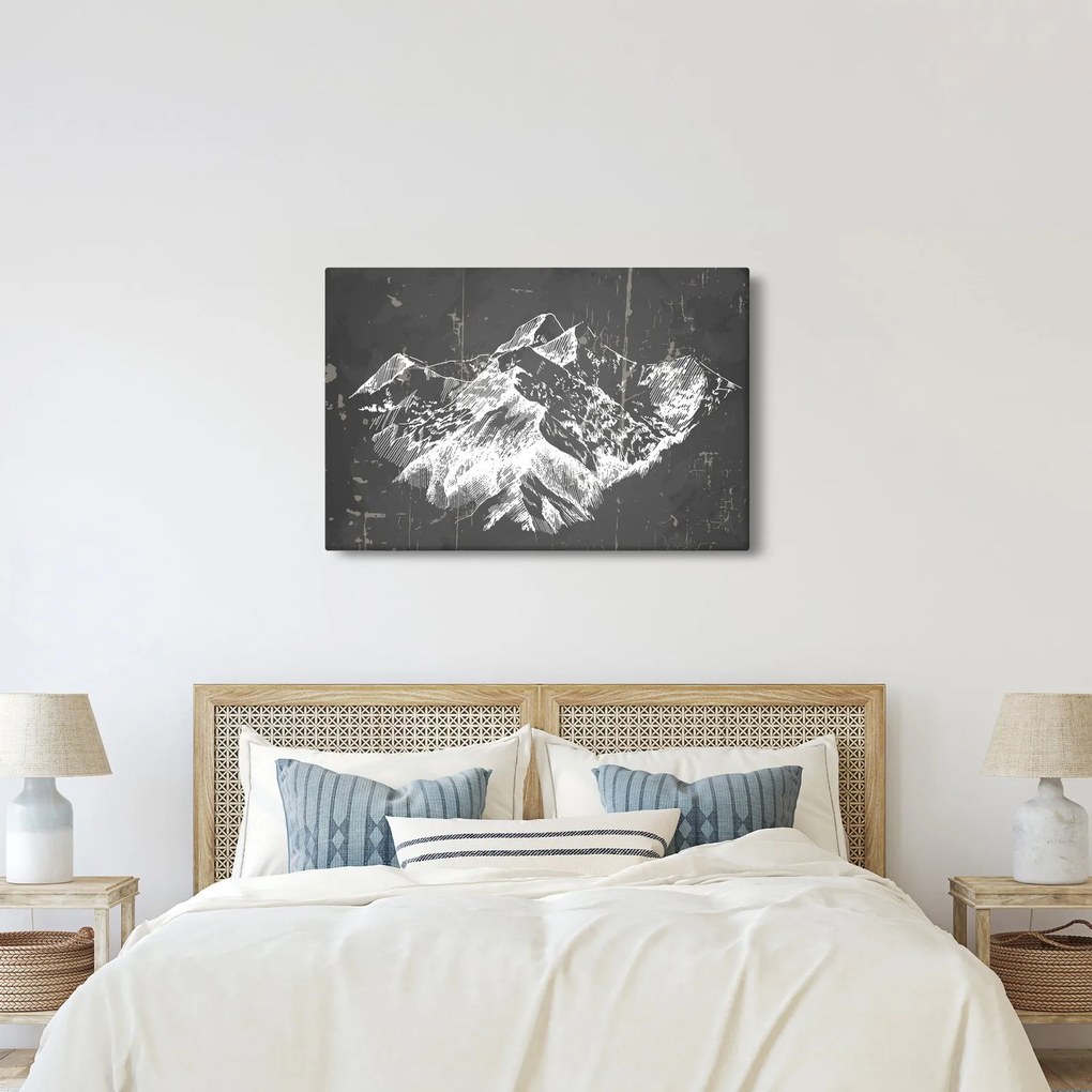 Obraz - Ilustrácie hôr (90x60 cm)