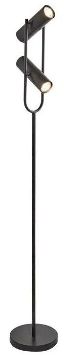 Searchlight EU2792BK - Stojacia lampa TELESCOPE 2xGU10/10W/230V