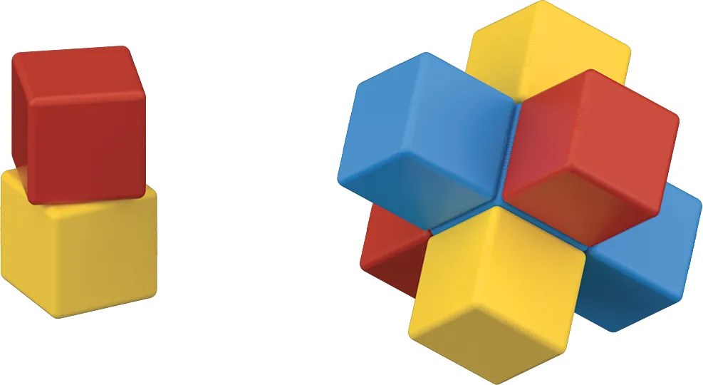 GEOMAG Magnetické kocky Magicube Word 79 kociek