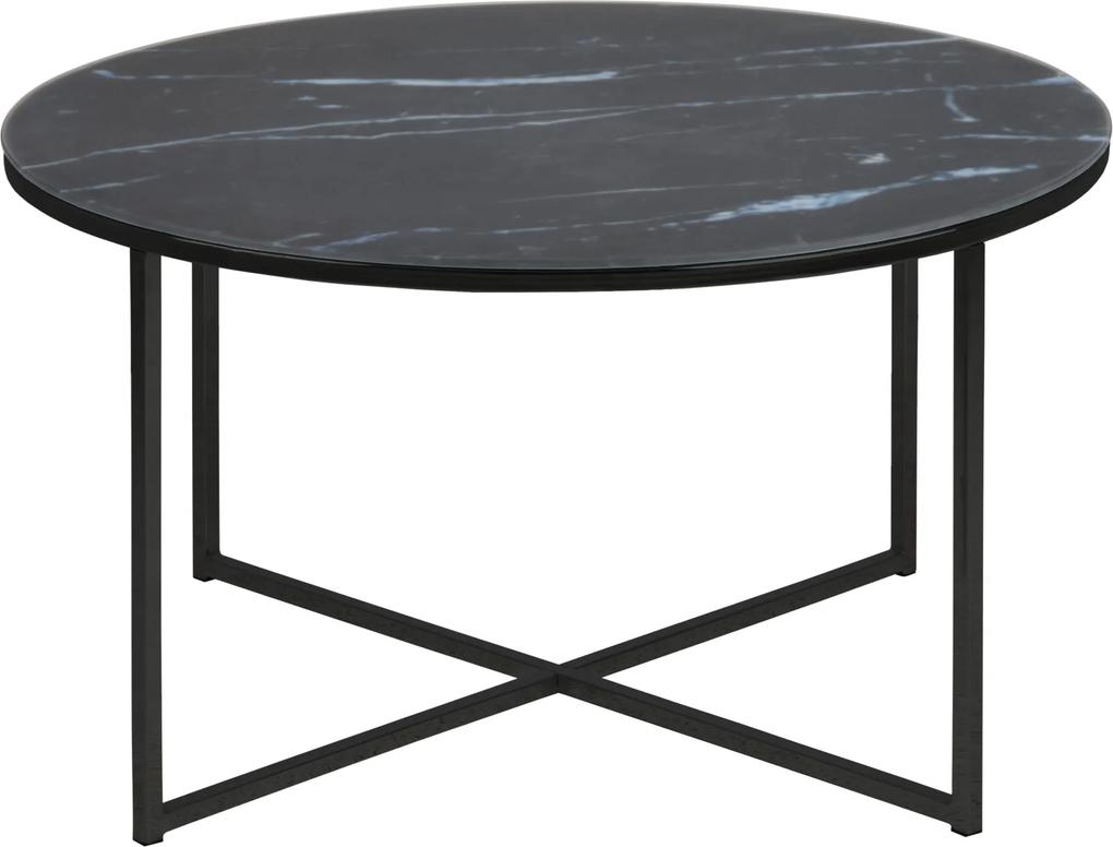 Bighome - Konferenčný stolík ALISMA 80 cm, čierna